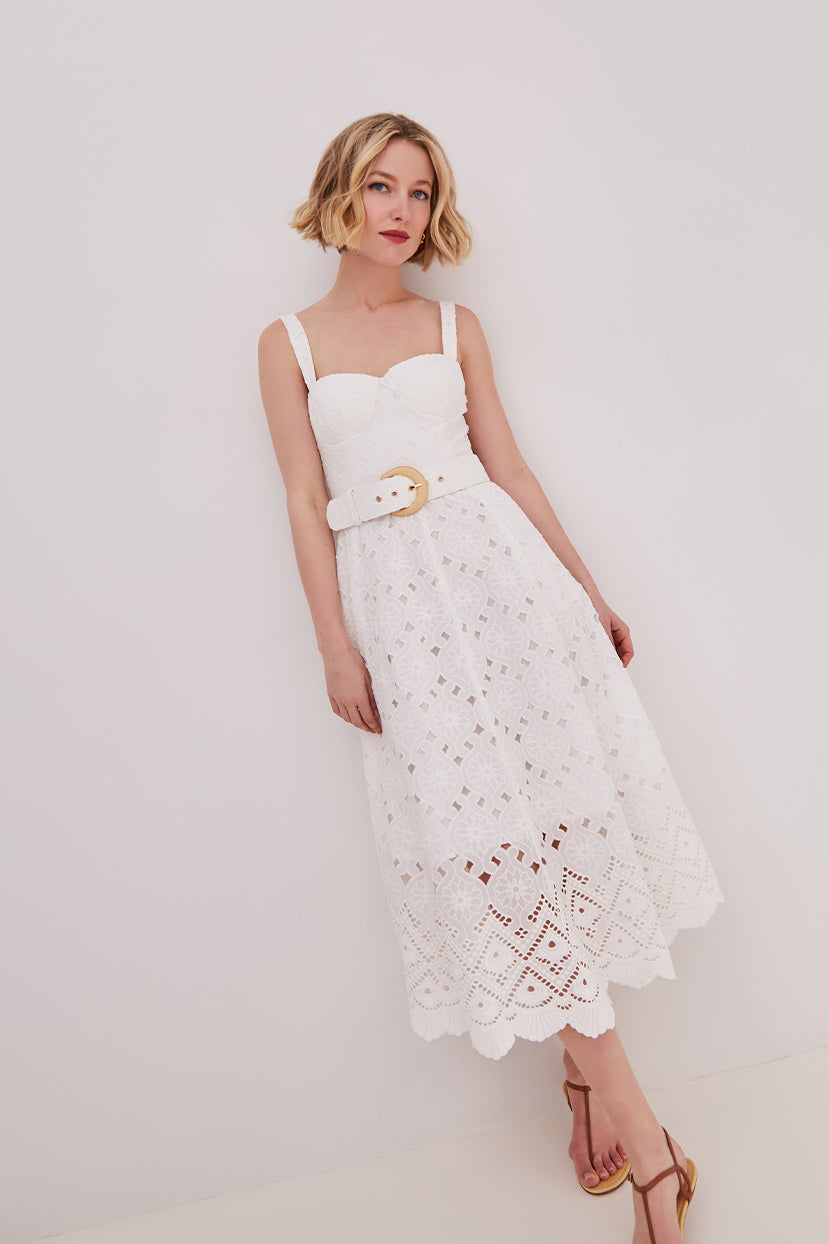Cara Cara Calypso Dress in White - size 6 Cara Cara Calypso Dress in White - size 6