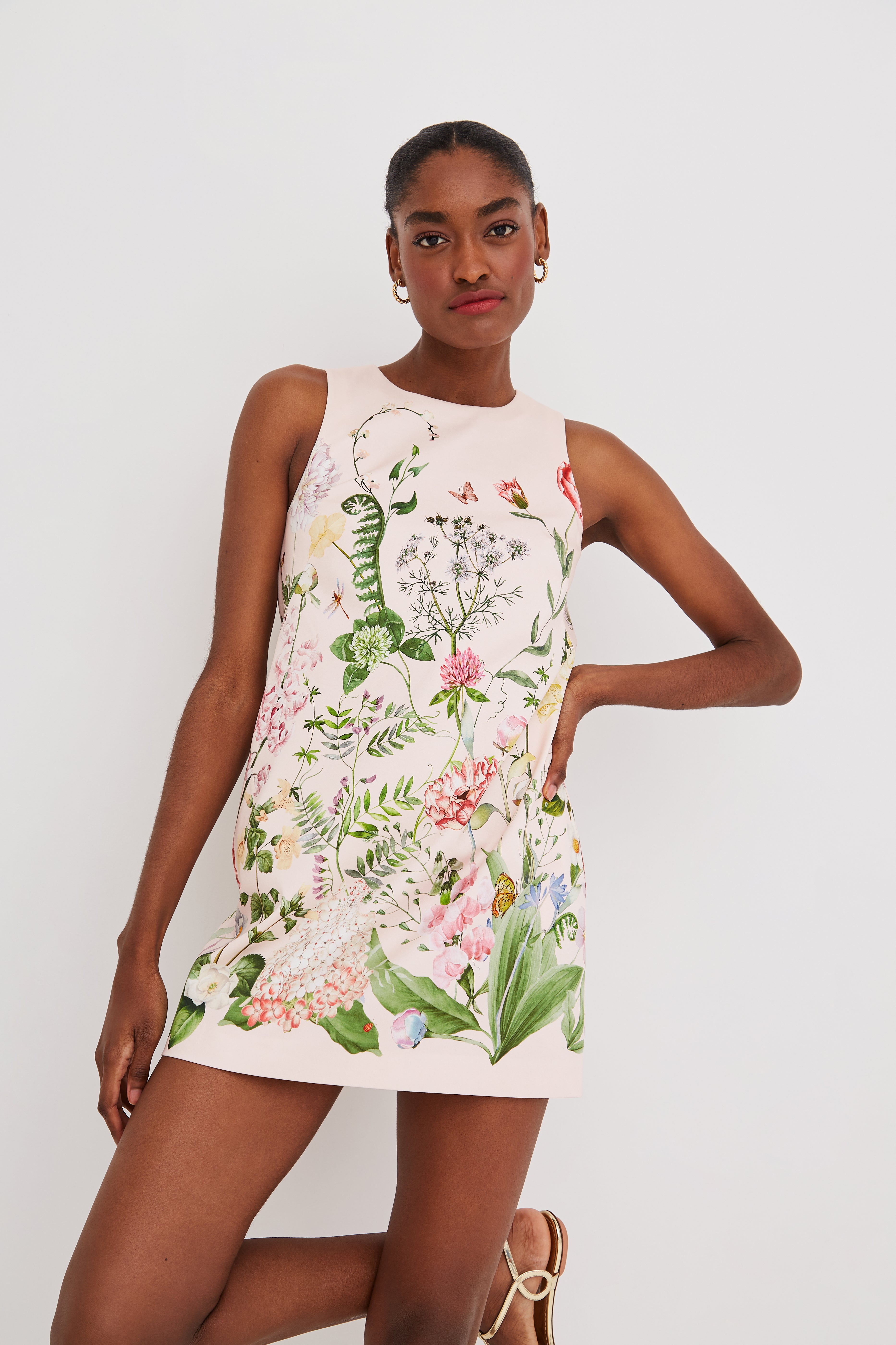 strapless open back dress Mackenzie Shift Mini Dress in Cotton