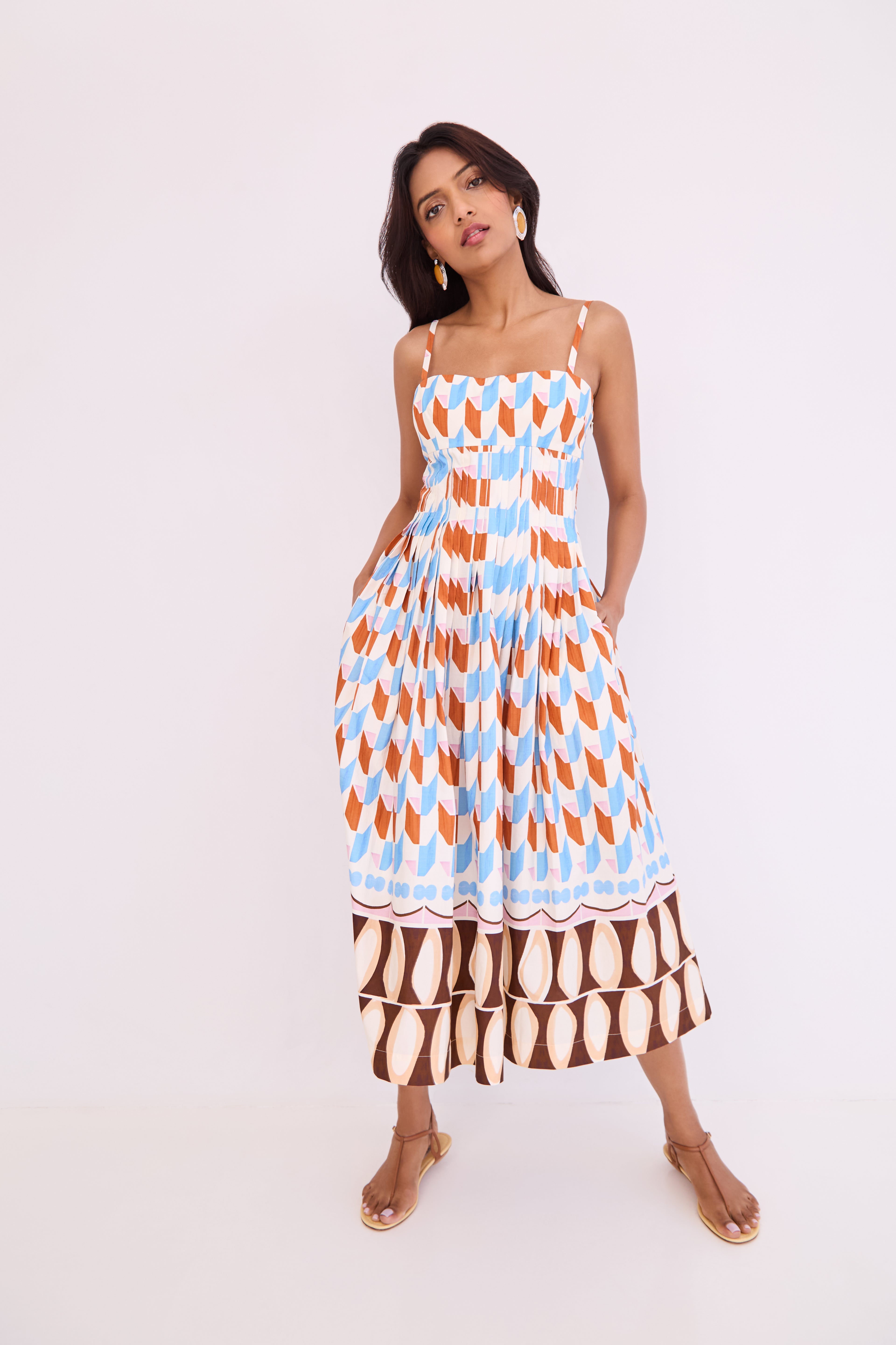 Cara Cara Sea Island Dress - Talavera Tile Ivory