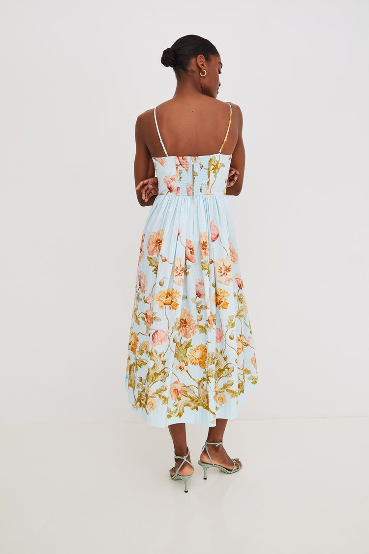 Alba Midi Dress in Cotton