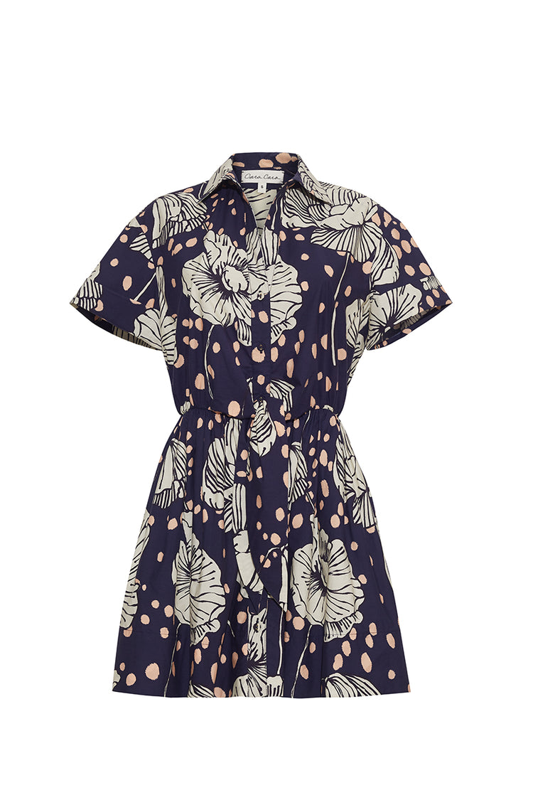 Asbury Mini Shirtdress in Cotton