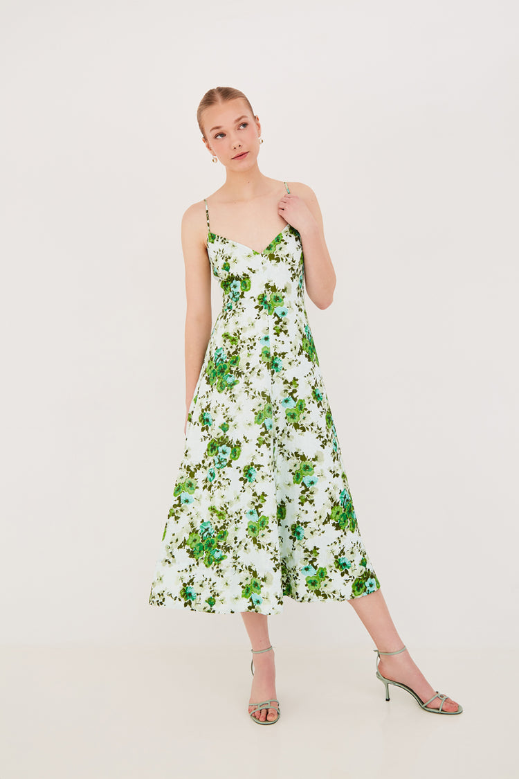 Cara Cara Mae Midi Dress - Wildair Mint Cara Cara Mae Midi Dress - Wildair Mint