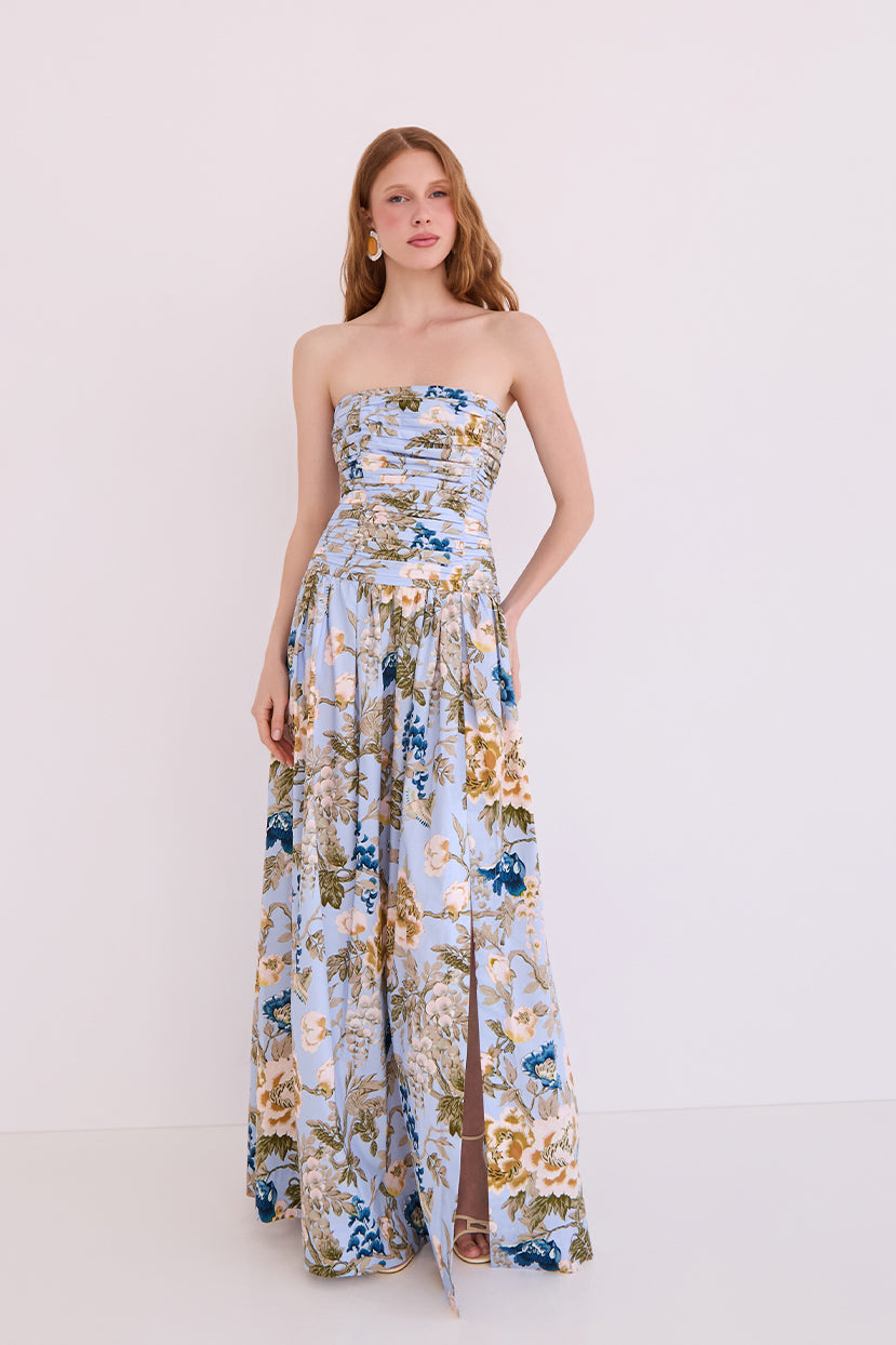 carlea maxi dress Buy Alice + Olivia Black Carlea Scarf Slit Maxi Dress in Satin For Women Online