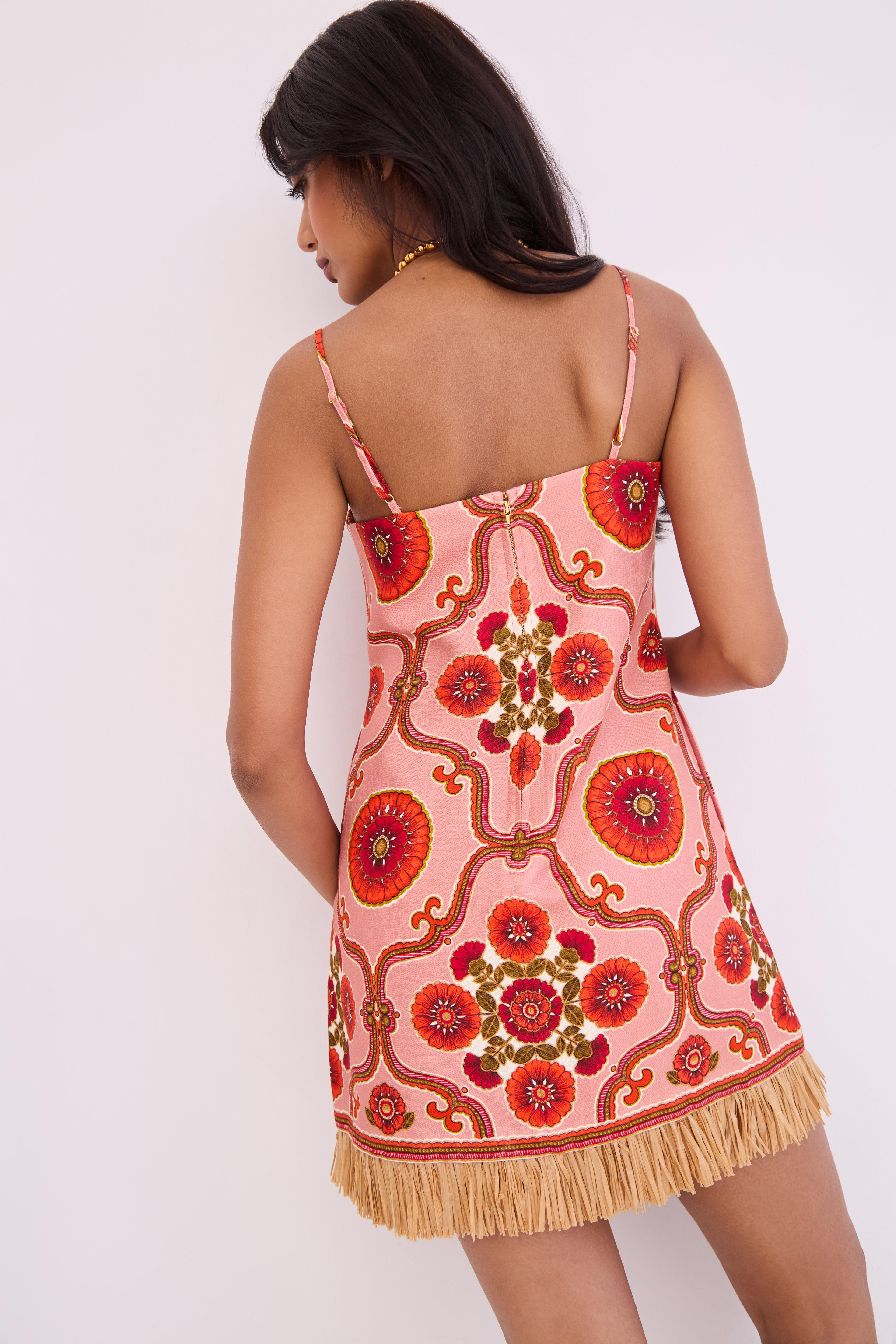 valencia mini dress pre-order pink blue Blue Lace Mini Dress in A-Line Silhouette