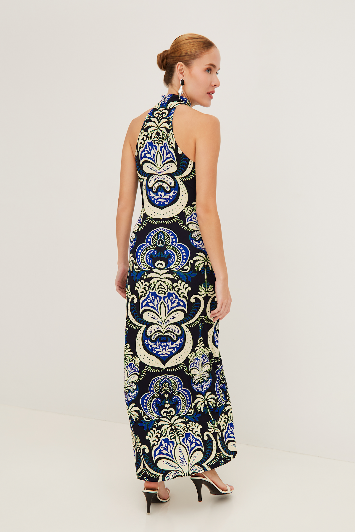 Cara Cara Asher Dress XS / Palm Pavillion Cobalt Cara Cara Asher Dress XS / Palm Pavillion Cobalt