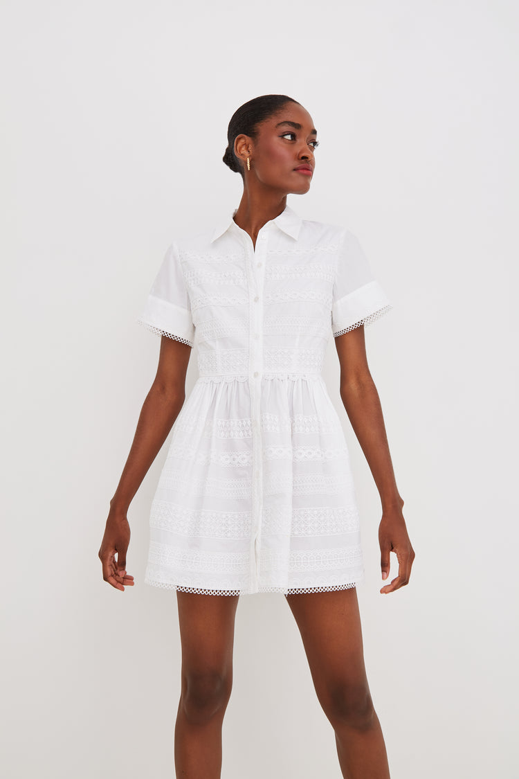 cambridge shirt mini dress Repaired Shona Joy Cambridge Shirt Mini Dress by Revibe Online | THE ICONIC