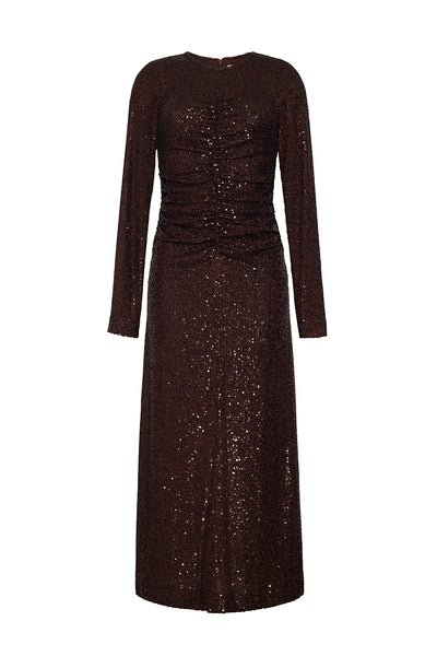 Cara Cara Maisy Dress S / Brown Sequin