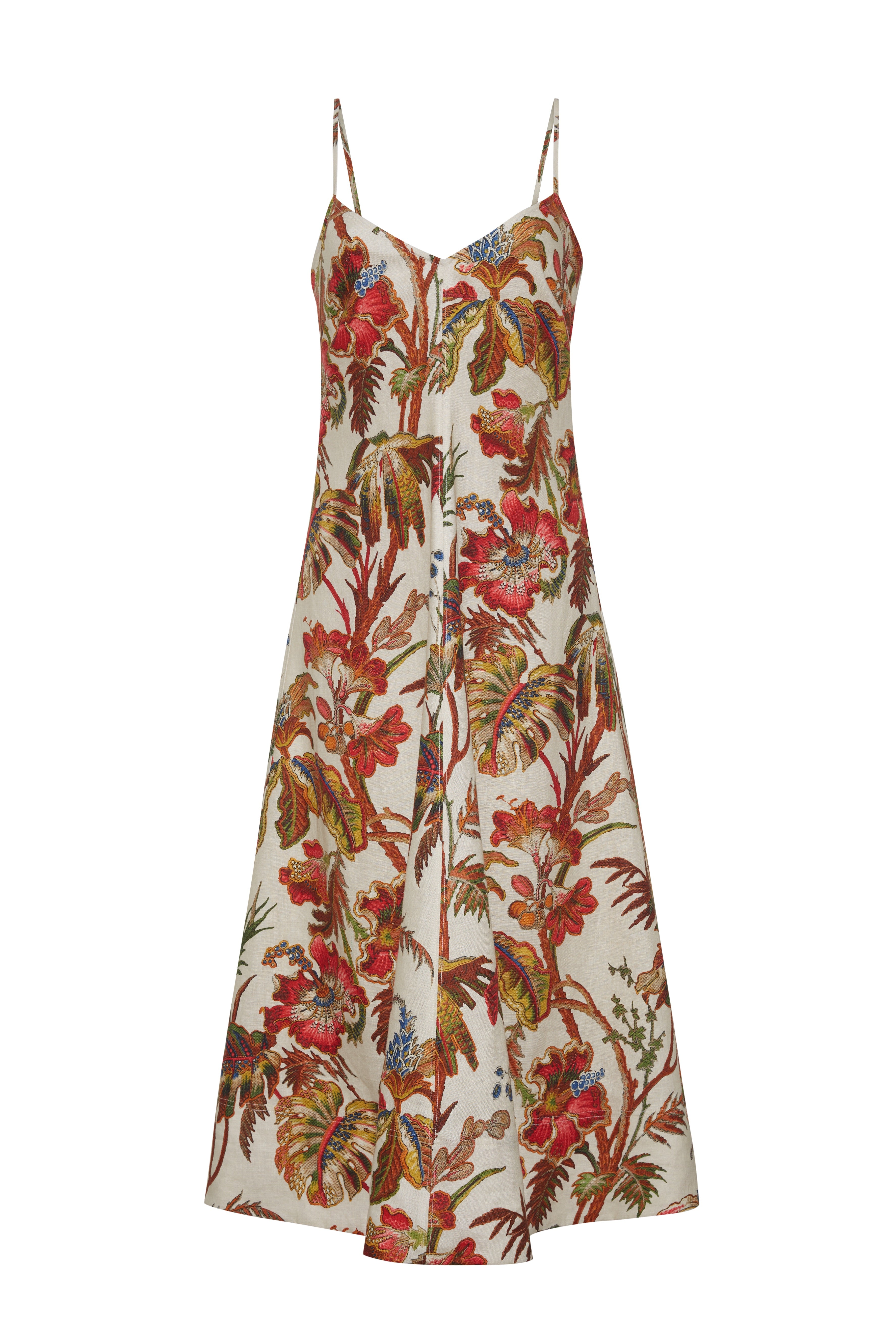 Cara Cara Mae Midi Dress 6 / Fauna Floral Ivory Cara Cara Mae Midi Dress 6 / Fauna Floral Ivory
