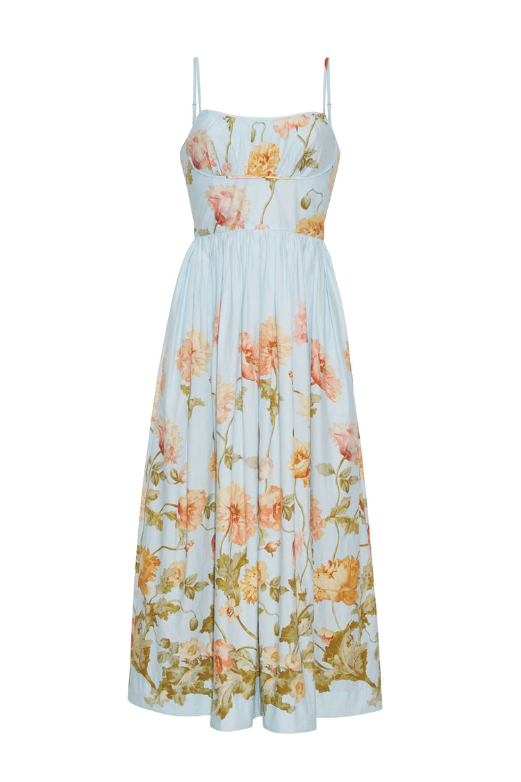 Alba Midi Dress in Cotton