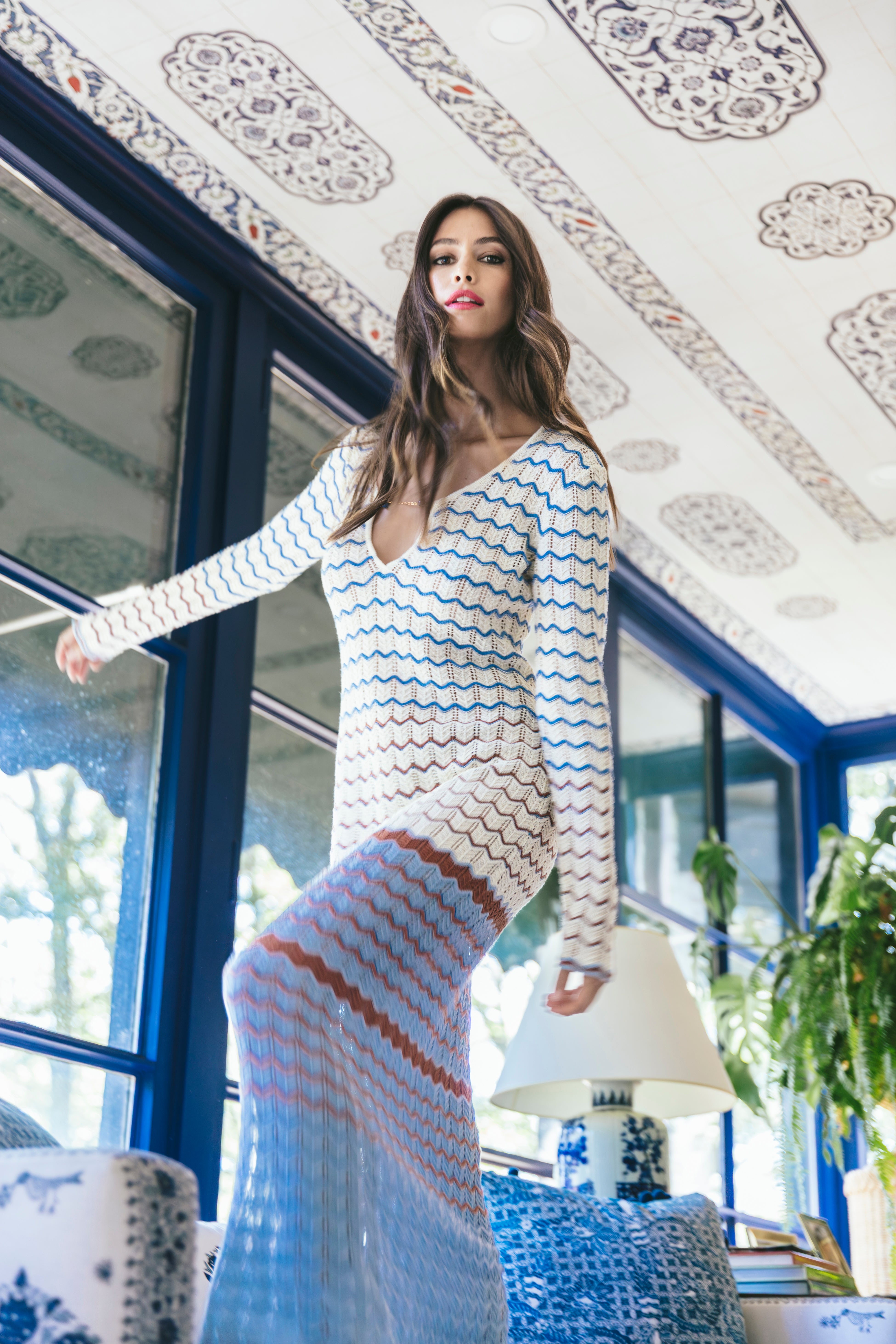 Jane Pointelle Maxi Dress in Knit | Cara Cara New York Jane Pointelle Maxi Dress in Knit | Cara Cara New York