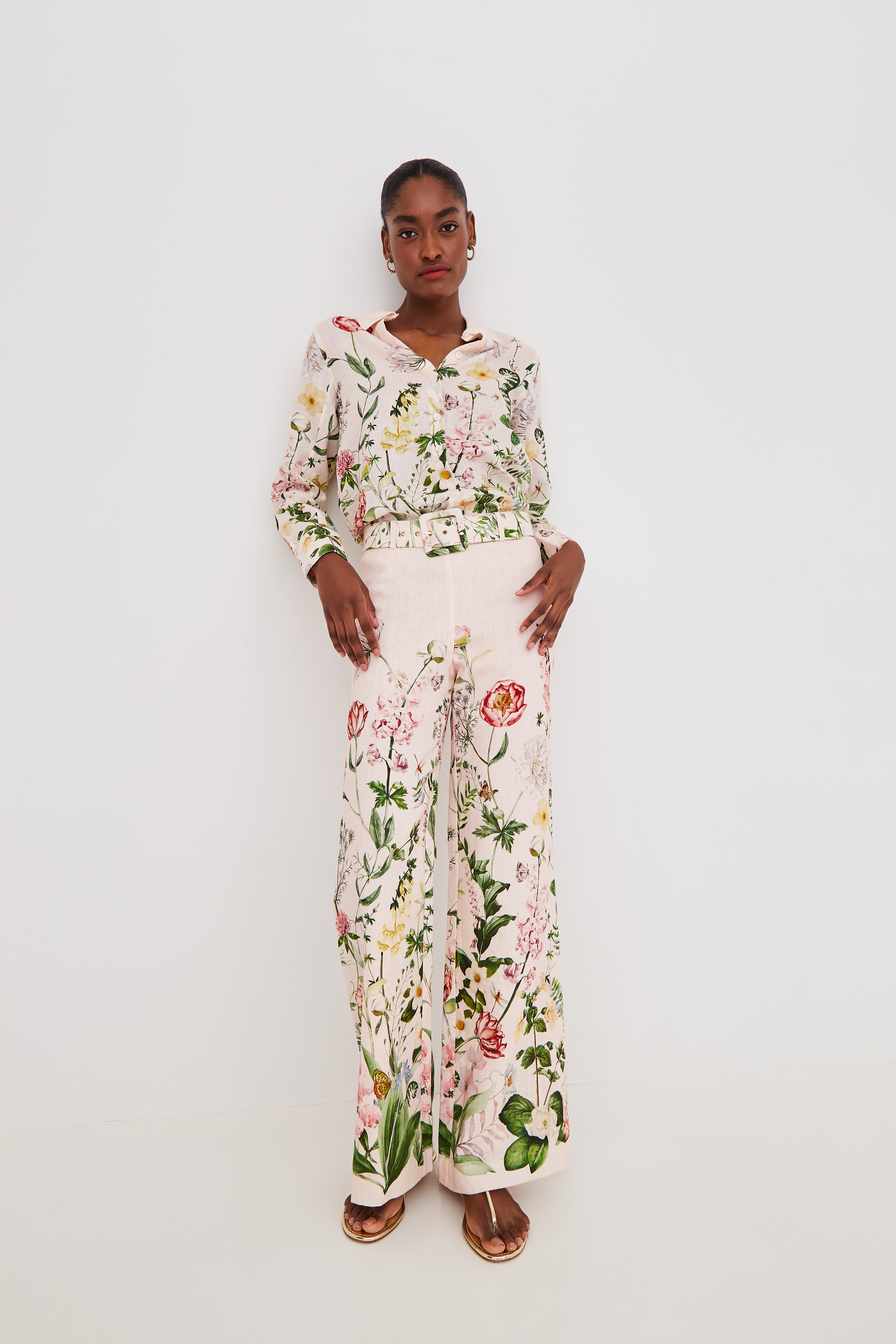 Mayflower Wide Leg Pant in Linen | Cara Cara New York