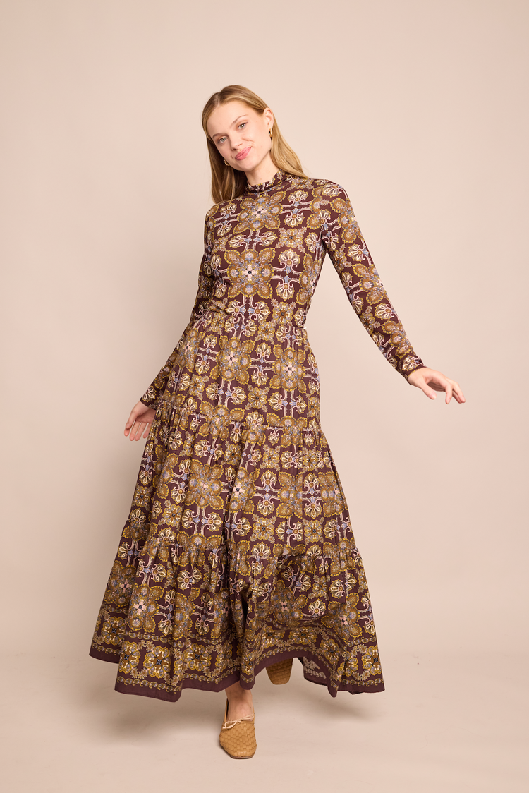 スカート Mel gather skirt brown andmary Mel gather skirt andmary ブラウンM Mel gather skirt brown