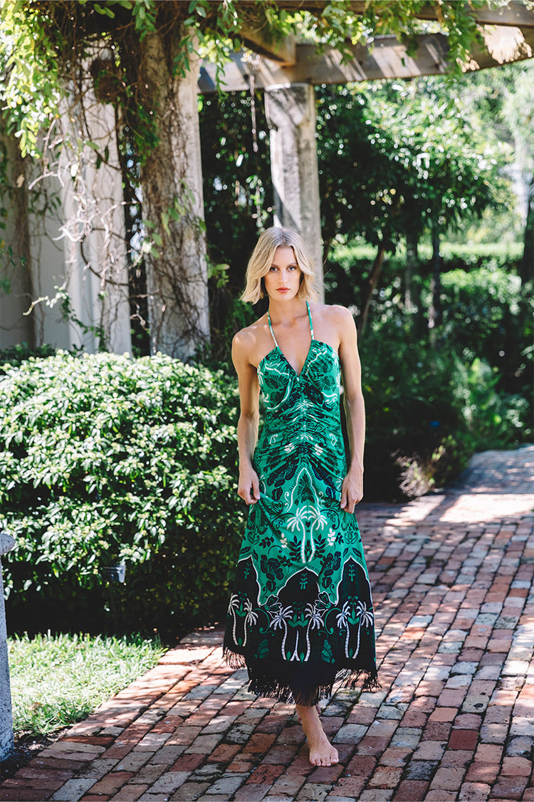 cara cara dress green Cara Cara Aspen Maxi Dress main image 0