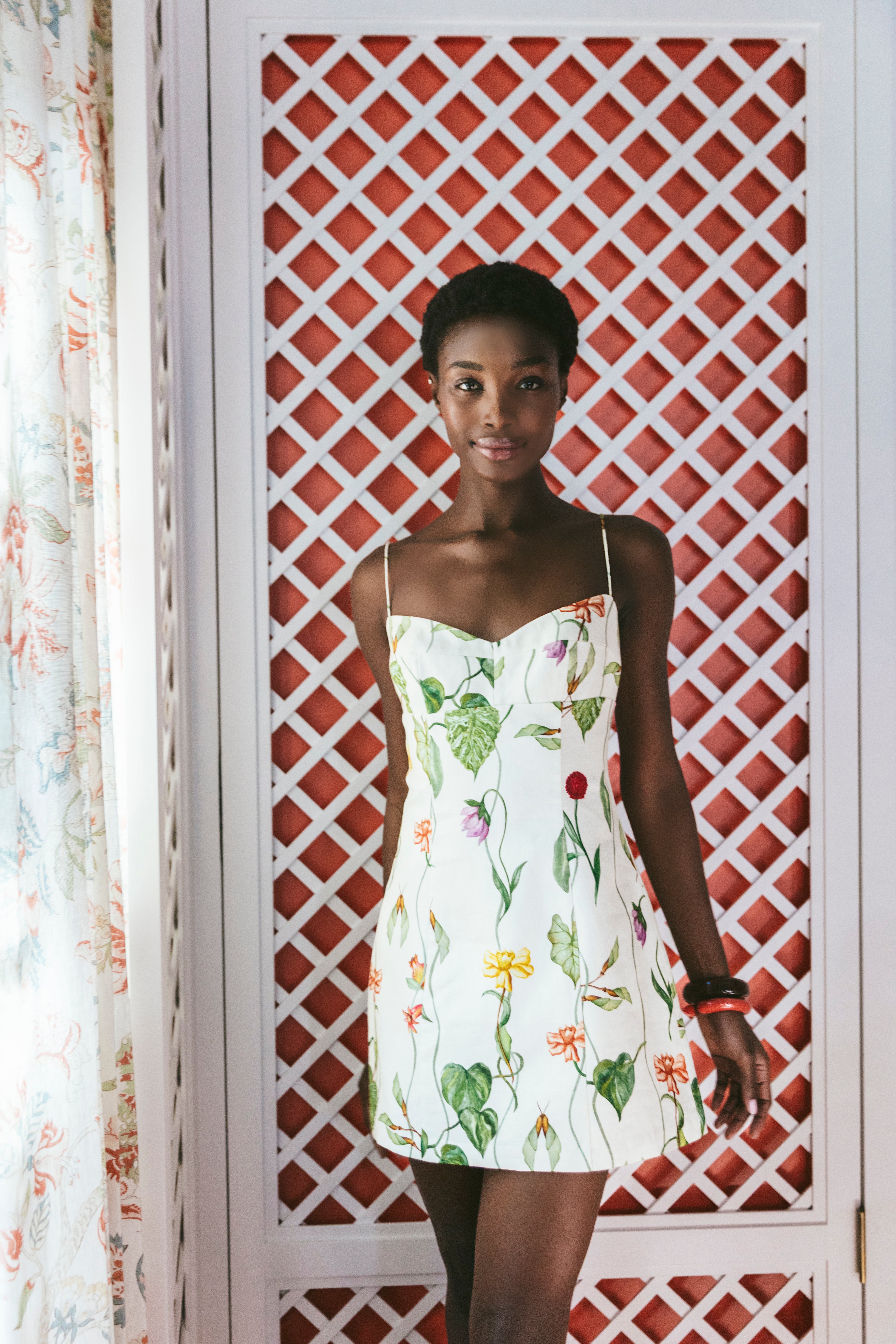 Cherry Mini Dress in Linen Cherry Mini Dress in Linen