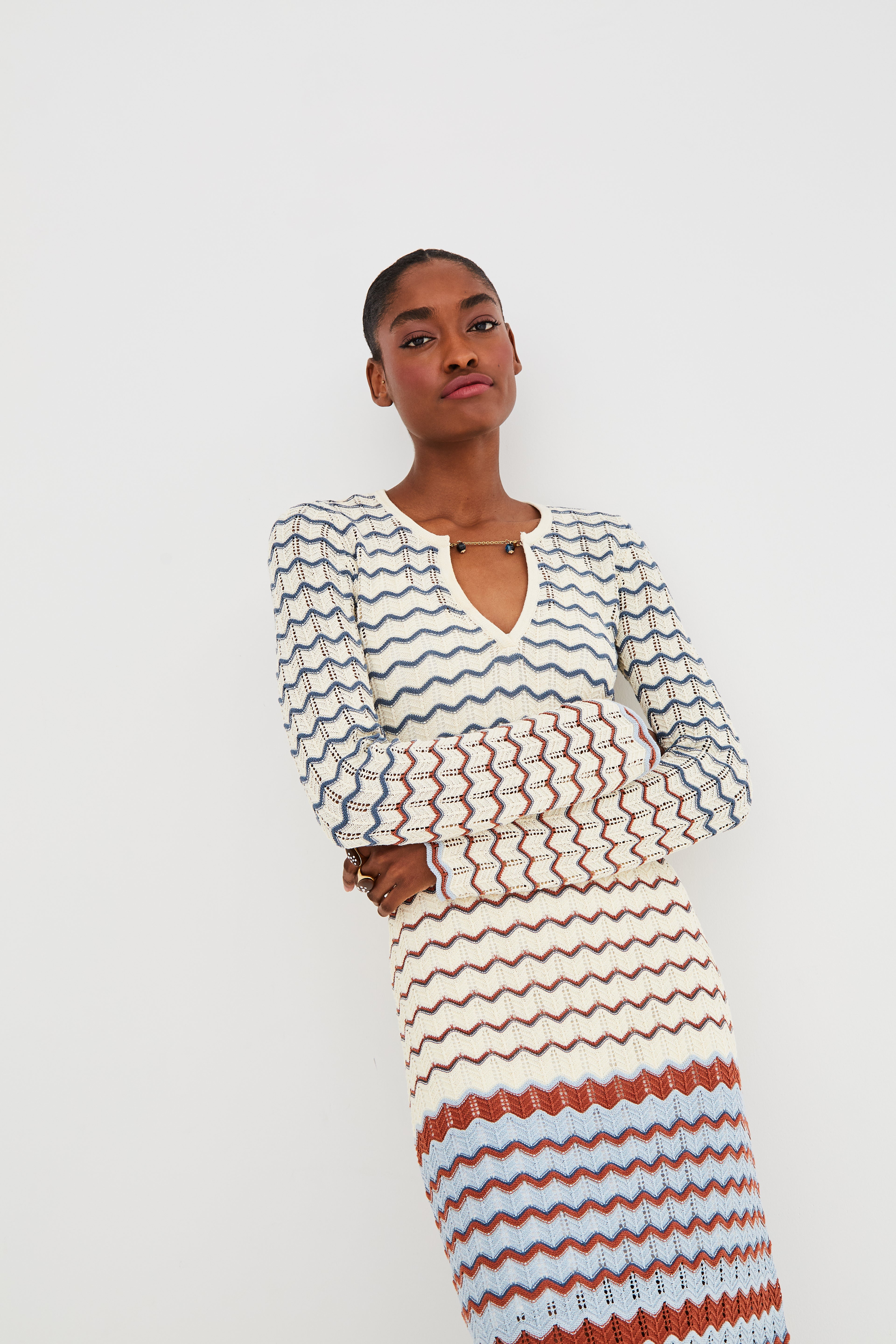 Jane Pointelle Maxi Dress in Knit | Cara Cara New York Jane Pointelle Maxi Dress in Knit | Cara Cara New York