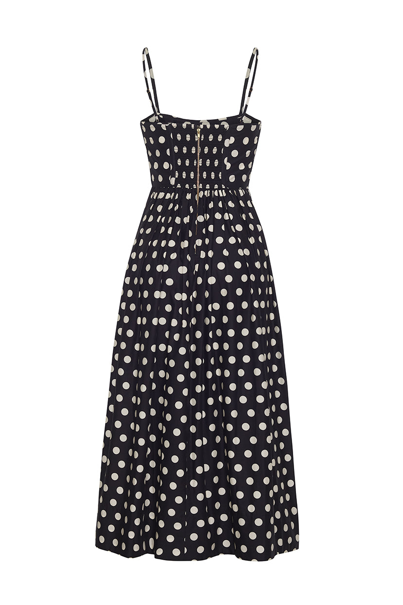 Cara Cara - Alba Midi Dress - Joelle Dot Black 2 Cara Cara - Alba Midi Dress - Joelle Dot Black 2