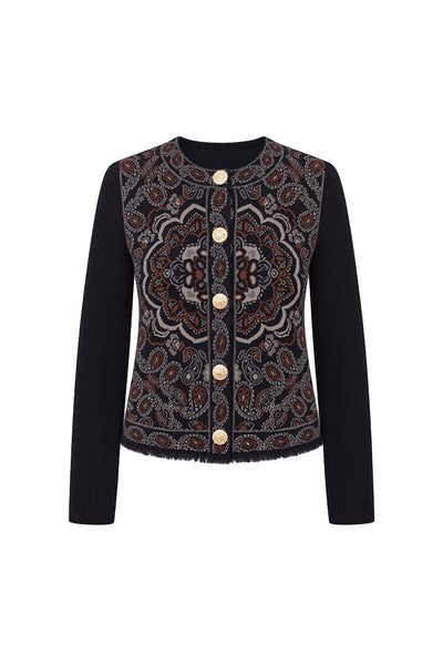 PORTER CLASSIC カシミヤ　CARDIGAN COAT ハンド刺繍 Alesia Jacket in Wool | Cara Cara New York
