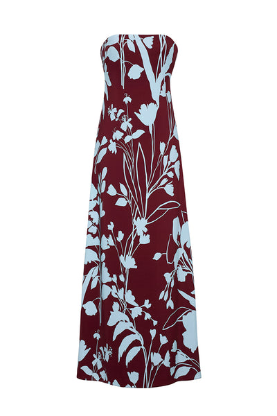 button front floral midi dress Brown Floral Print 3/4 Sleeve Button Front Self Tie Waist Midi Dress