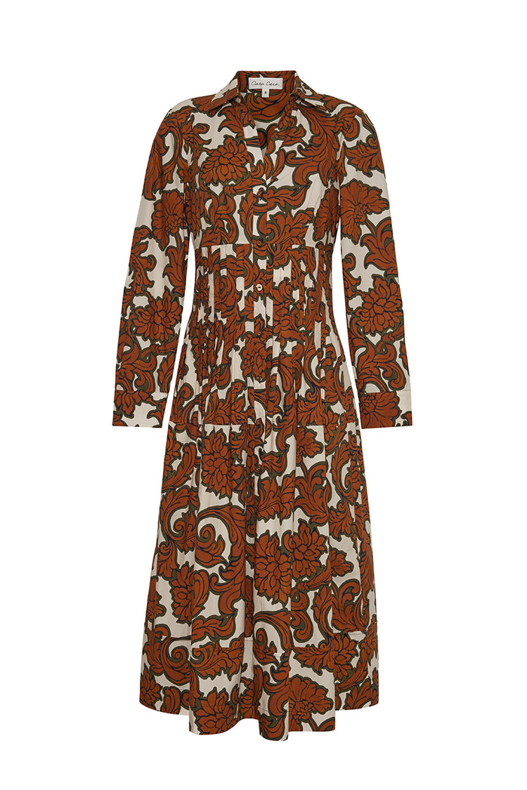 cara cara brown dress Cara Cara Octavia Dress, Fauna Floral