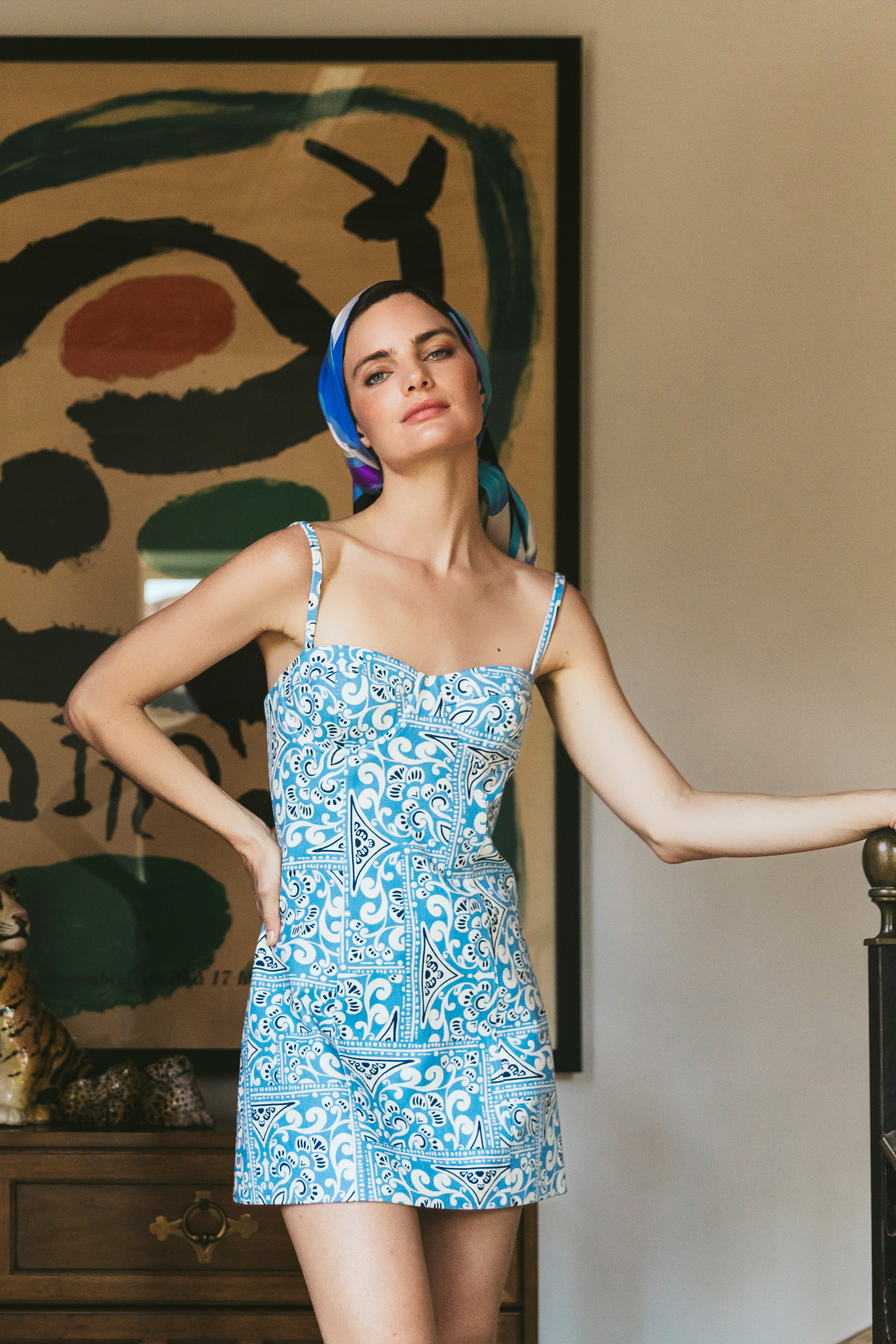 Claudine Mini Dress in Canvas