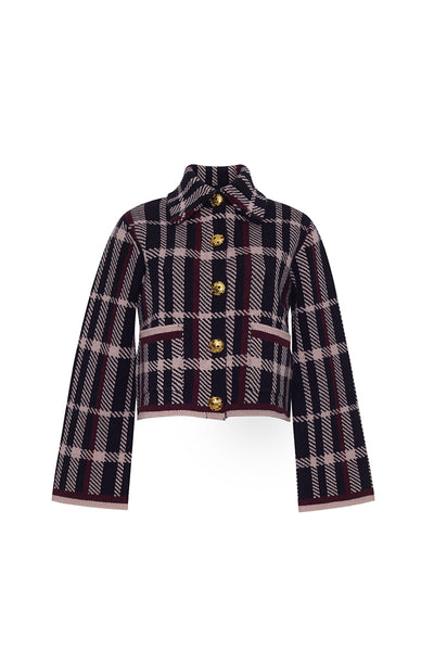 即発送(新品未使用)mideal plaid pattern cardigan Delilah Cardigan