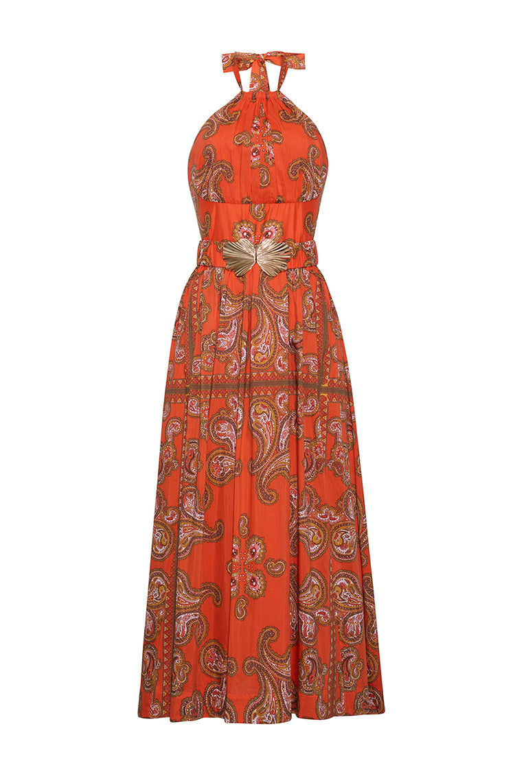 Dena Dress 6 / Sierra Paisley Orange