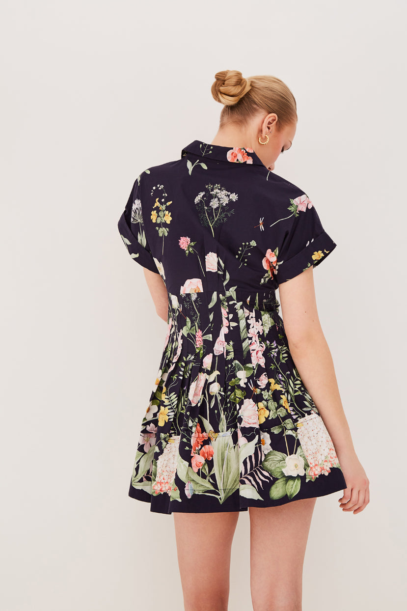 cara cara nash mini dress Cara Cara Nash Floral Cotton Mini Dress