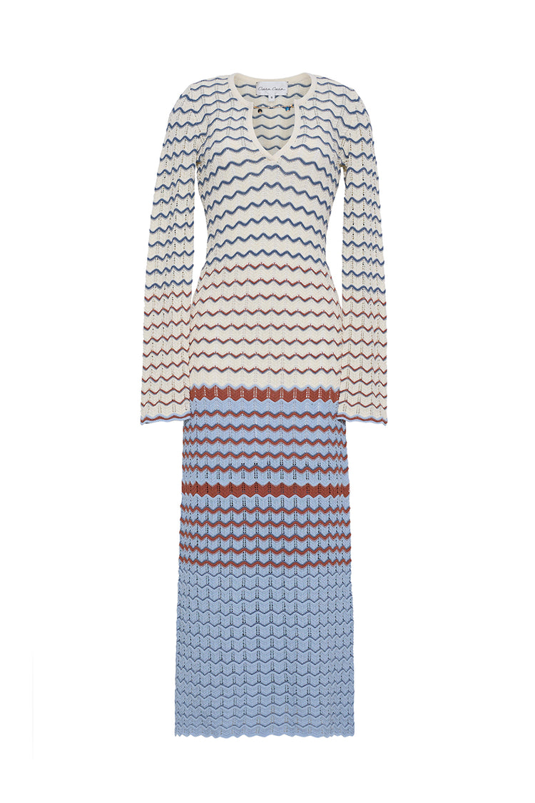Jane Pointelle Maxi Dress in Knit | Cara Cara New York