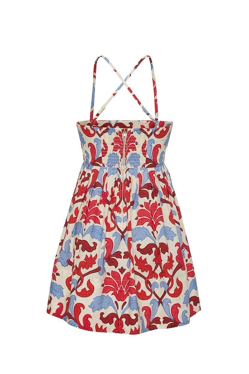 Cara Cara Leo Mini Dress L / Fleur Crest Ivory Cara Cara Leo Mini Dress L / Fleur Crest Ivory