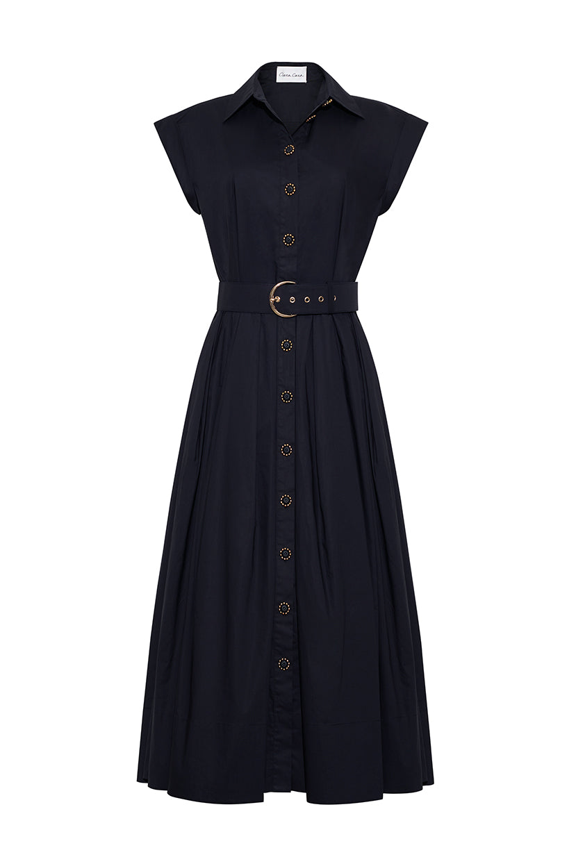 octavia midi dress Cara Cara Octavia Dress 10 / NAVY