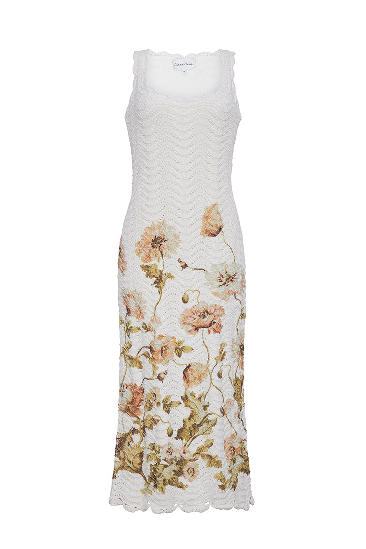 Orel Crochet Midi Dress in Cotton | Cara Cara New York