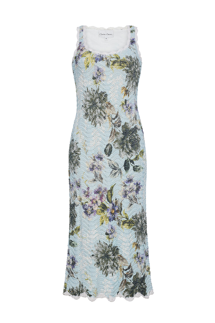 Orel Dress in Margaux Bloom Blue M