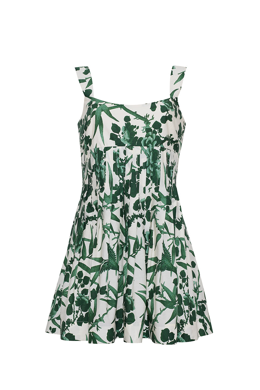 Ria Dress in Colette Toile Green 4