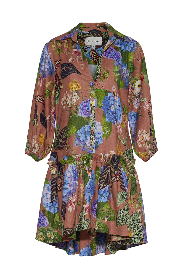 Floral Caramel Dress